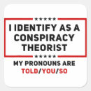 Search for conspiracy stickers Humour