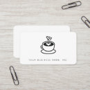 Search for steaming business cards Latte