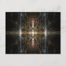 Search for fractal patterns postcards Design