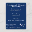 Search for coastal rehearsal dinner invitations Blue and white