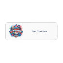 Search for 4th birthday return address labels 4th of july 2026