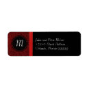 Search for red black and white return address labels Classic