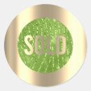 Search for metallic green stickers Small business