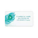 Search for peacocks return address labels Peacock feather
