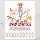 Search for dog walking flyers Cute