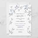 Search for french bridal shower invitations Blue and white