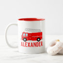 Search for fire trucks mugs For kids
