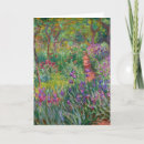 Search for iris garden cards Claude monet