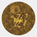 Search for gold letter b stickers For her