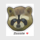 Search for animal faces stickers Racoon