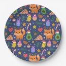 Search for funny christmas paper plates Reindeer