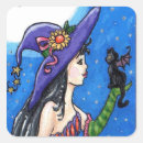Search for cute girl witch stickers Whimsical