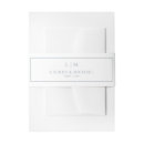 Search for dusty blue invitation belly bands Minimal
