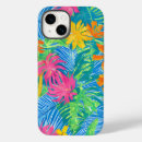 Search for tropical leaves iphone cases Colourful