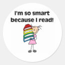 Search for girls reading stickers School