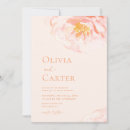 Search for simple floral wedding invitations Peach