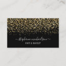Search for leopard business cards Black