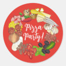 Search for italian pizza party stickers Pizzeria