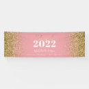 Search for pink graduation banners Glitter