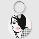 Search for womans face key rings Modern