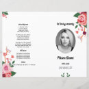 Search for roses funeral programs Order of service