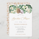 Search for jungle bridal shower invitations Monstera