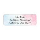 Search for gender reveal return address labels Pink and blue