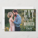 Search for eat drink and be married Engagement photo