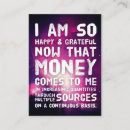 Search for affirmation business cards Abundance
