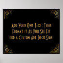 Search for art deco posters Black and gold