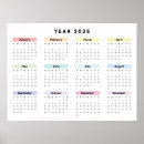 Search for yearly calendar posters Simple