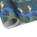 Search for seahorse wrapping paper Under the sea
