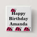 Search for pink ladybug badges Ladybird
