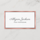 Search for rose gold foil business cards Girly