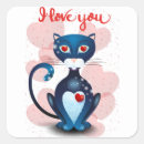 Search for romantic cat stickers Valentine