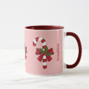 Search for red and white candy canes mugs Peppermint