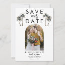 Search for palm tree wedding save the dates Island