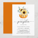 Search for little pumpkin on the way baby shower invitations Watercolor