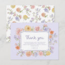 Search for purple bridal thank you cards Garden bridal shower