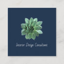 Search for succulent business cards Qr code