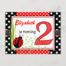 Search for lady bug birthday invitations Girly