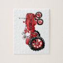 Search for vintage tractor puzzles Red