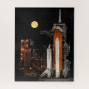 Search for shuttle night launch Moon