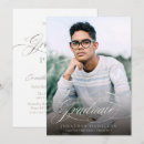 Search for silver graduation invitations Elegant