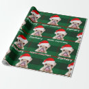 Search for pug christmas wrapping paper Funny