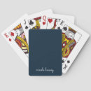 Search for monogrammed playing cards Modern minimalist