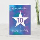 Search for granddaughters 10th birthday cards For her