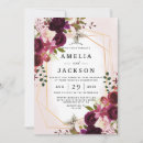 Search for bordeaux wedding invitations Bordo