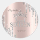 Search for silver sweet 16 stickers Rose gold