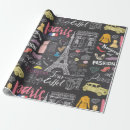 Search for paris wrapping paper Bonjour